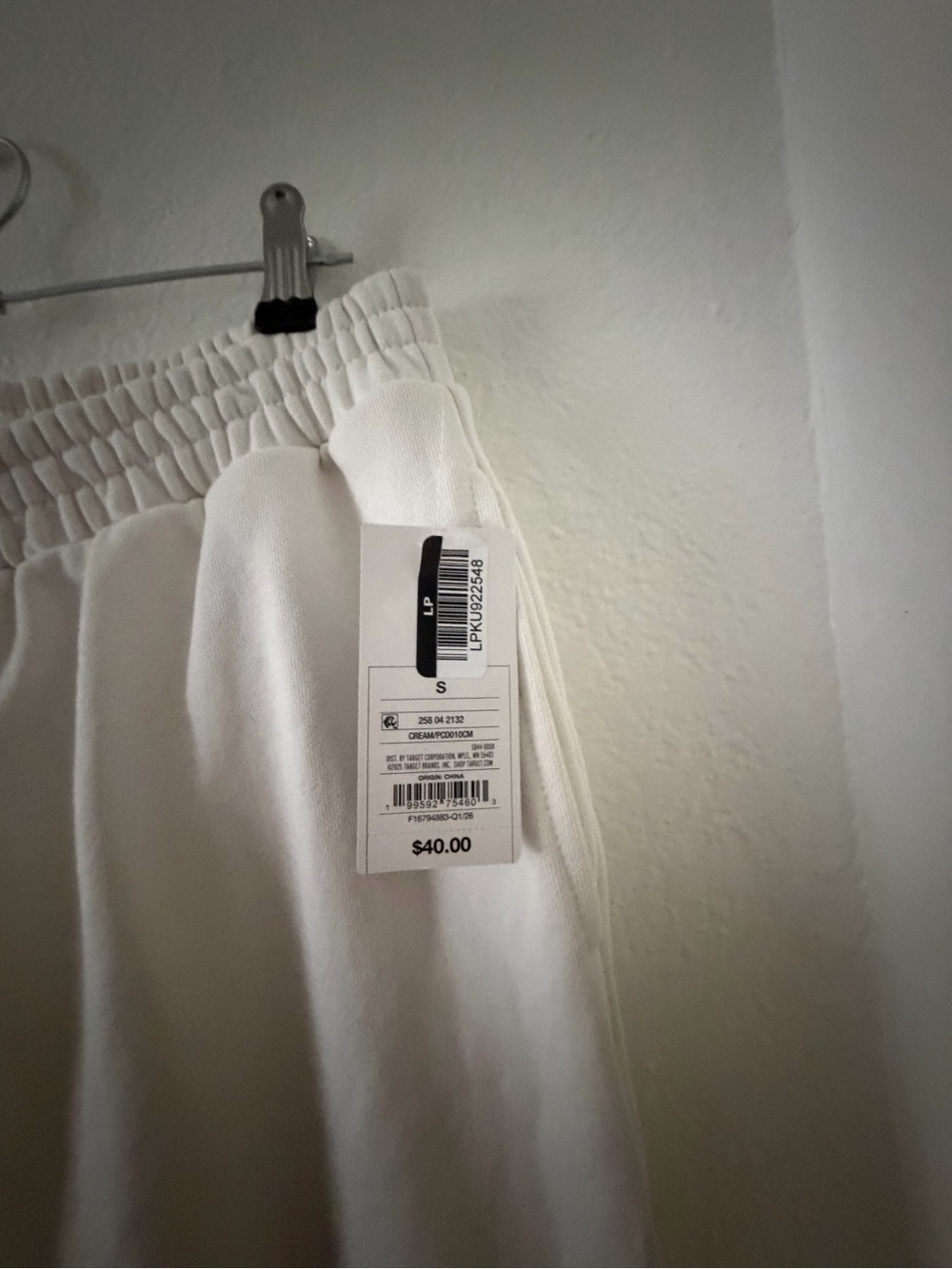 ParkeXTarget white Sweatpants - Picture 2 of 3
